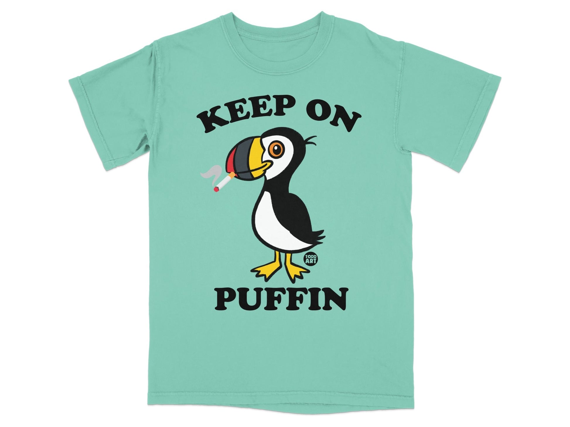 Keep On Puffin Graphic Tee Shirt for Casual Wear