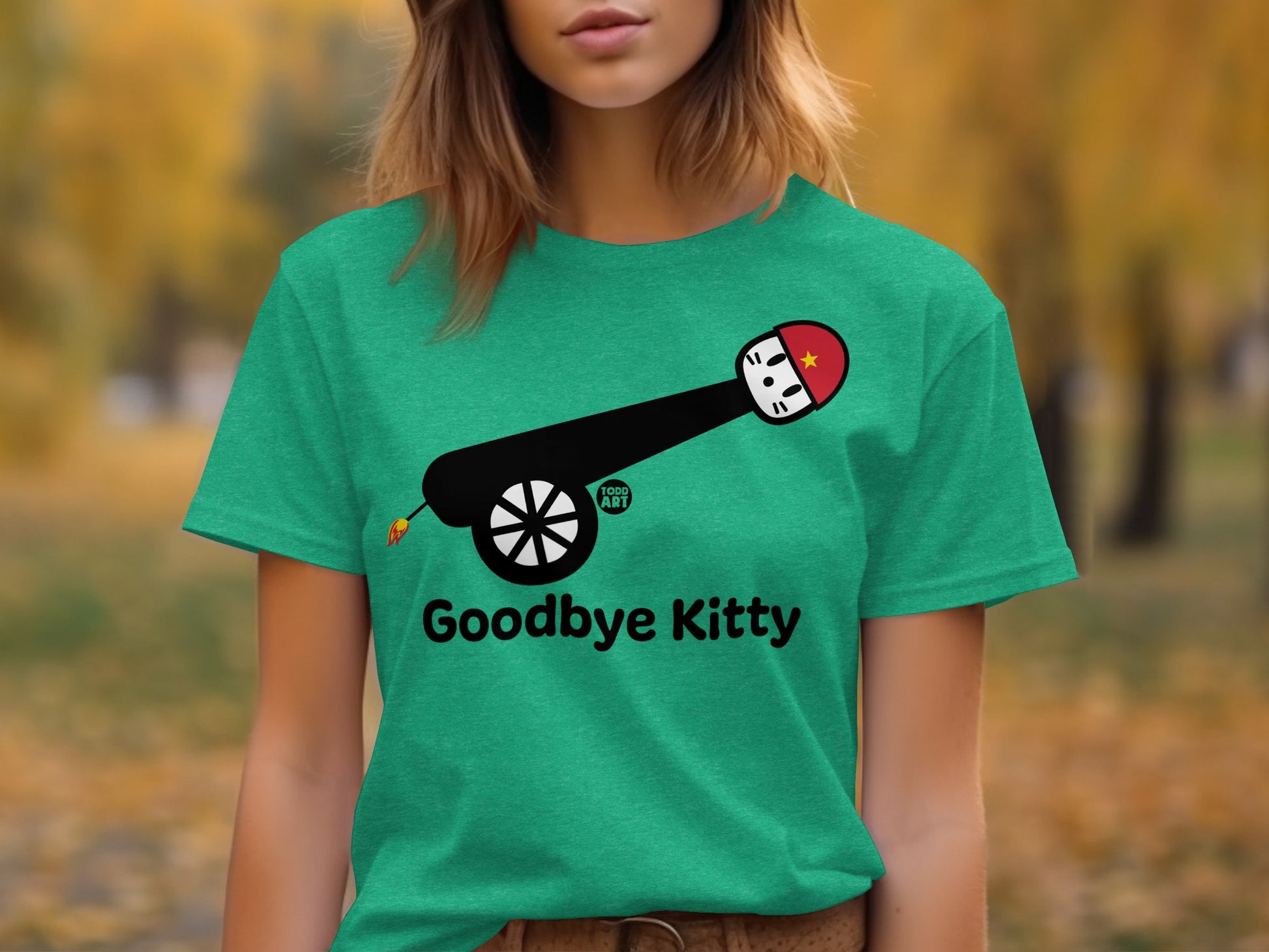 Goodbye Kitty Graphic T-Shirt with Unique Design