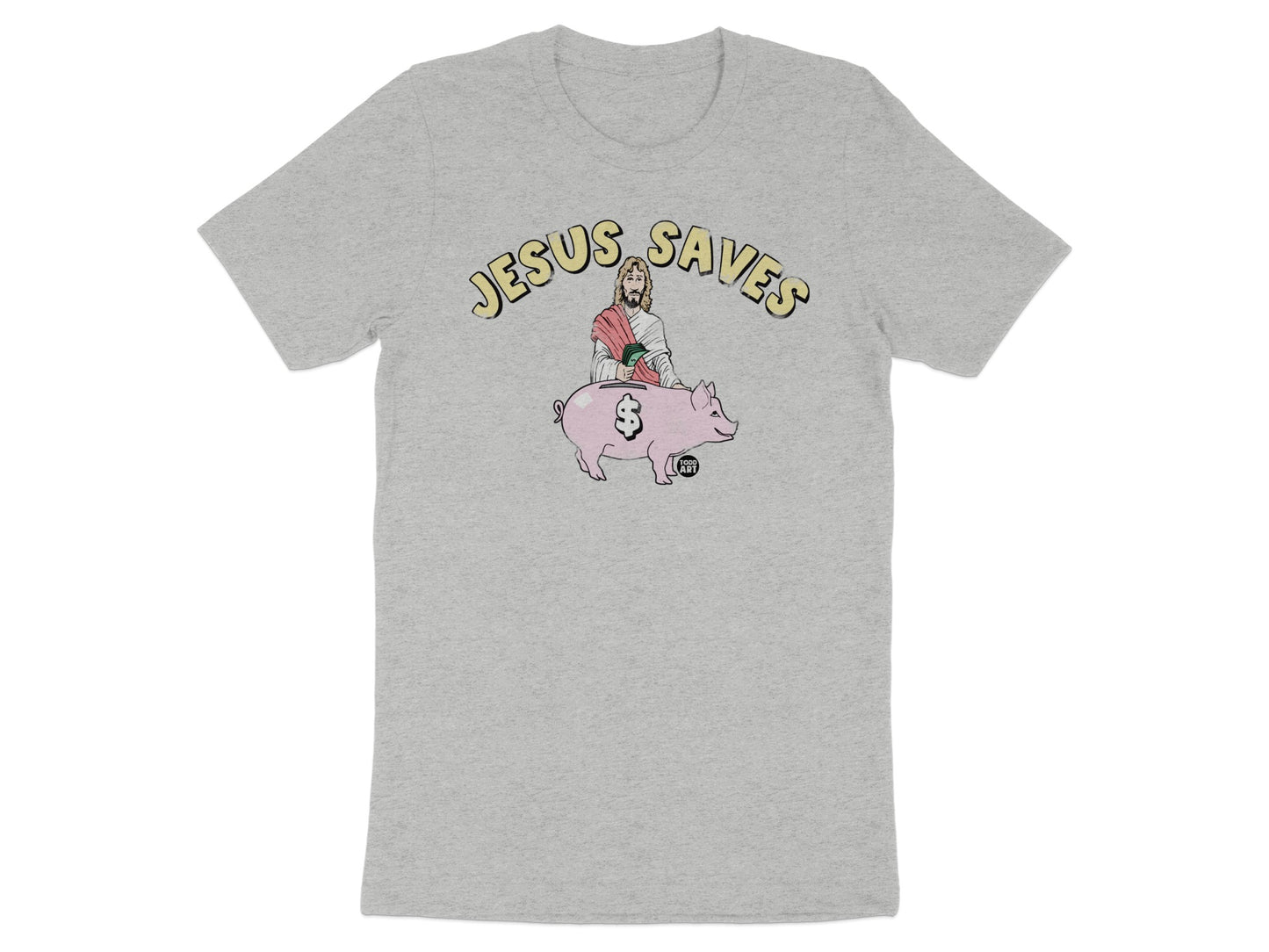 Jesus Saves Design Graphic Tee shirt product