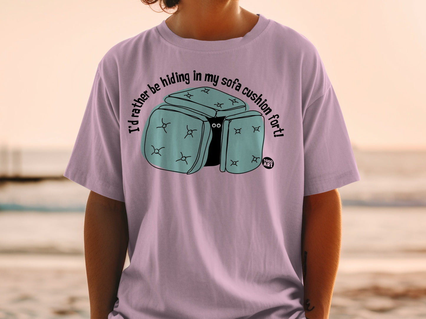 I'd rather be hiding in my sofa cushion fort! product type