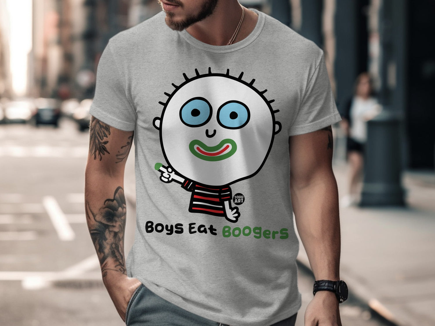 Boys Eat Boogers Graphic Tee Shirt