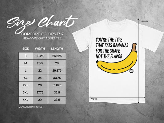You're Type Eats Bananas For Shape Not Flavor product type
