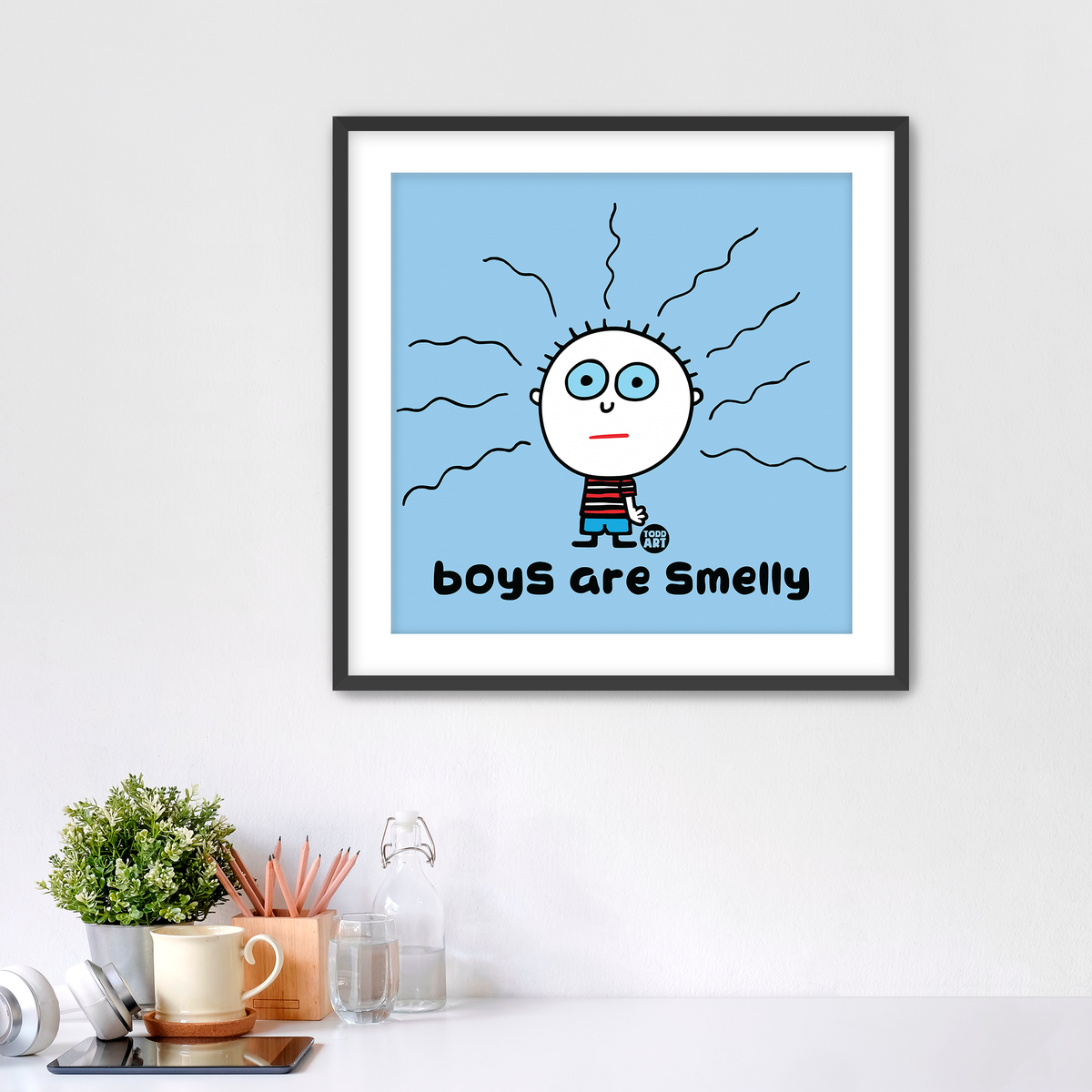 Boys Are Smelly Fine Art Print