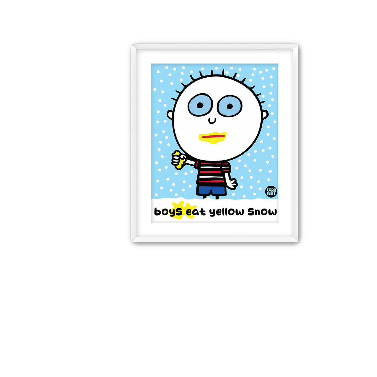 Boys Eat yellow Snow Fine Art Print