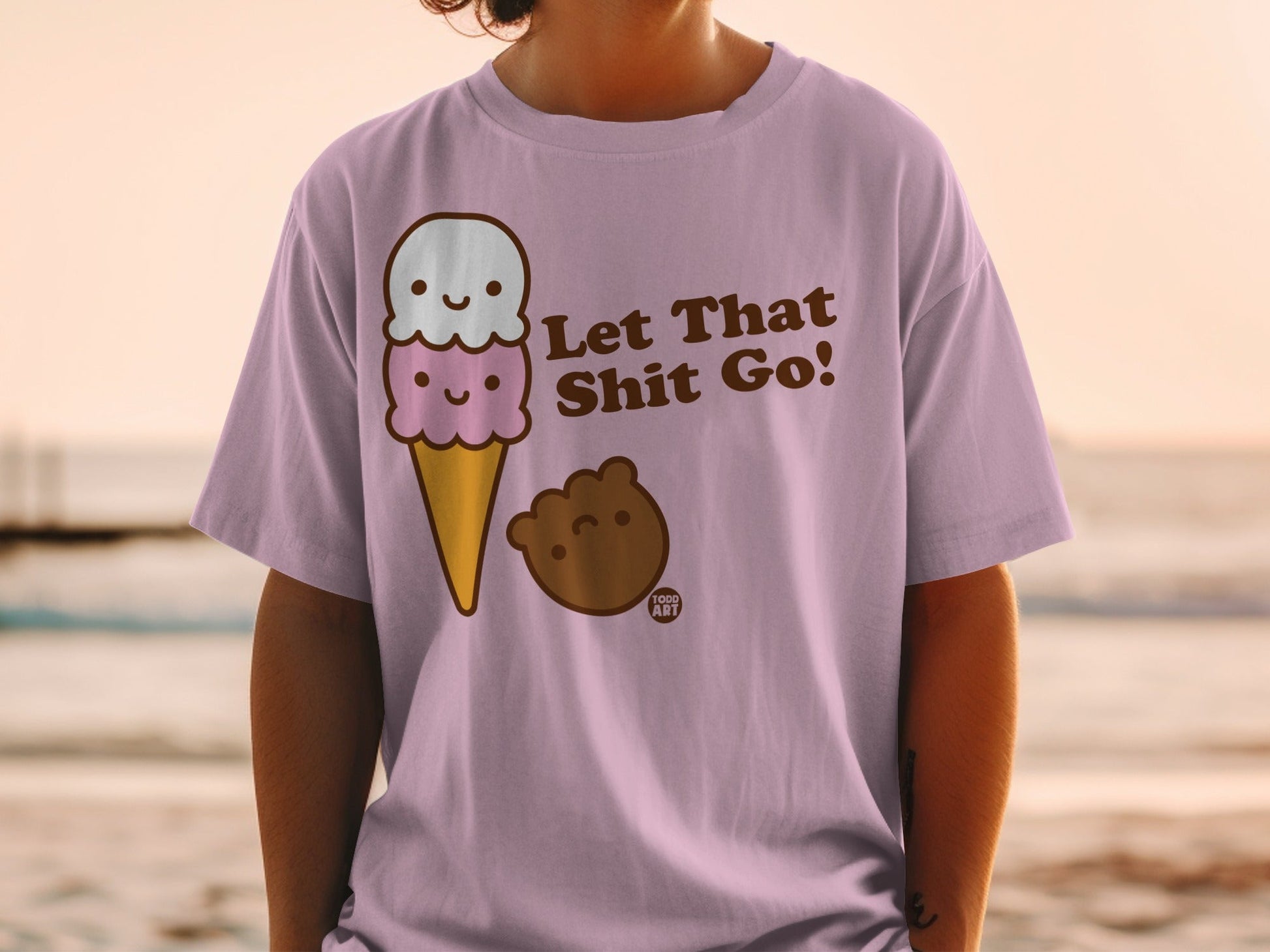 Let That Shit Go Ice Cream Graphic T-shirt