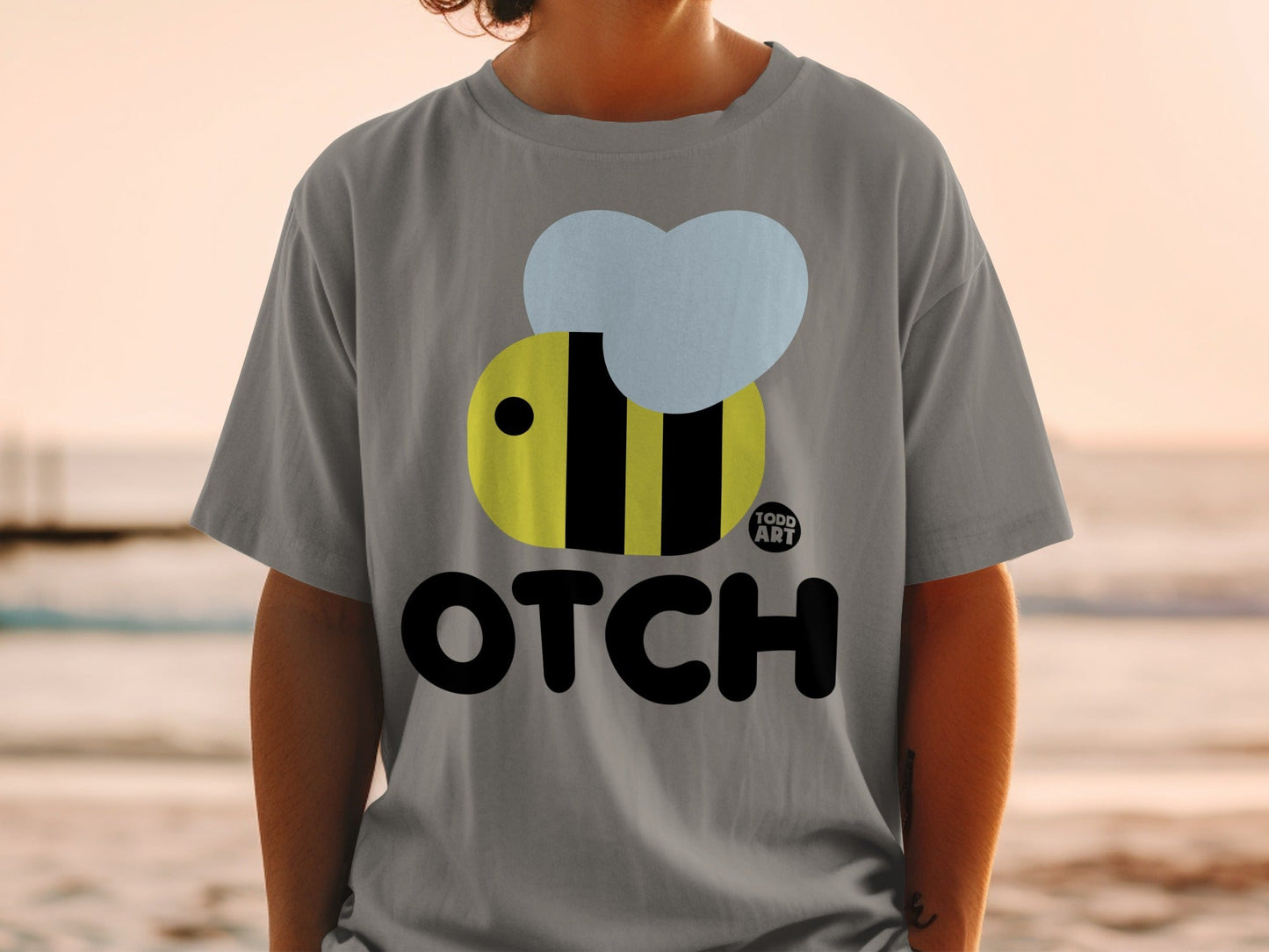 Heart Bee Todd Art OTCH Graphic T-shirt