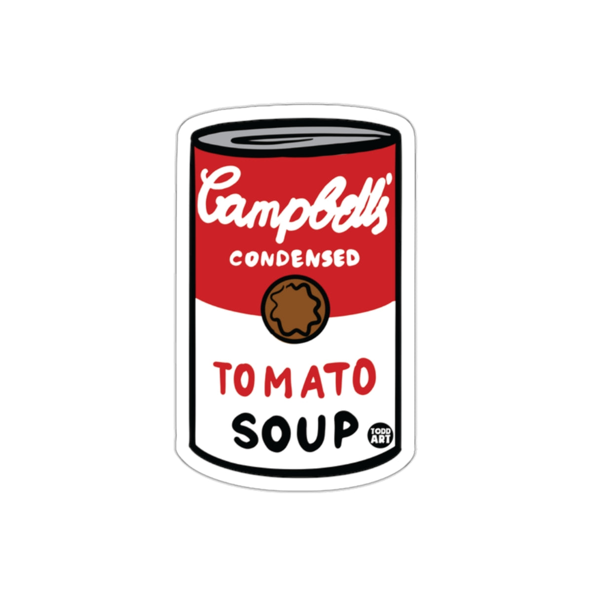 Campbell's Condensed Tomato Soup Can Design sticker