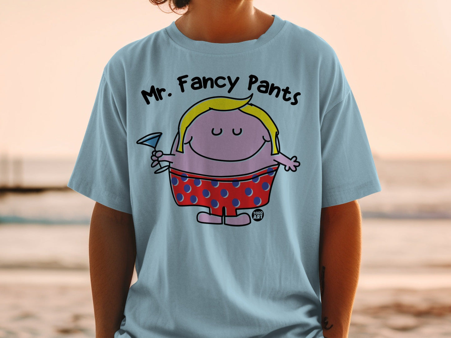 Mr. Fancy Pants Todd Art Character T-Shirt