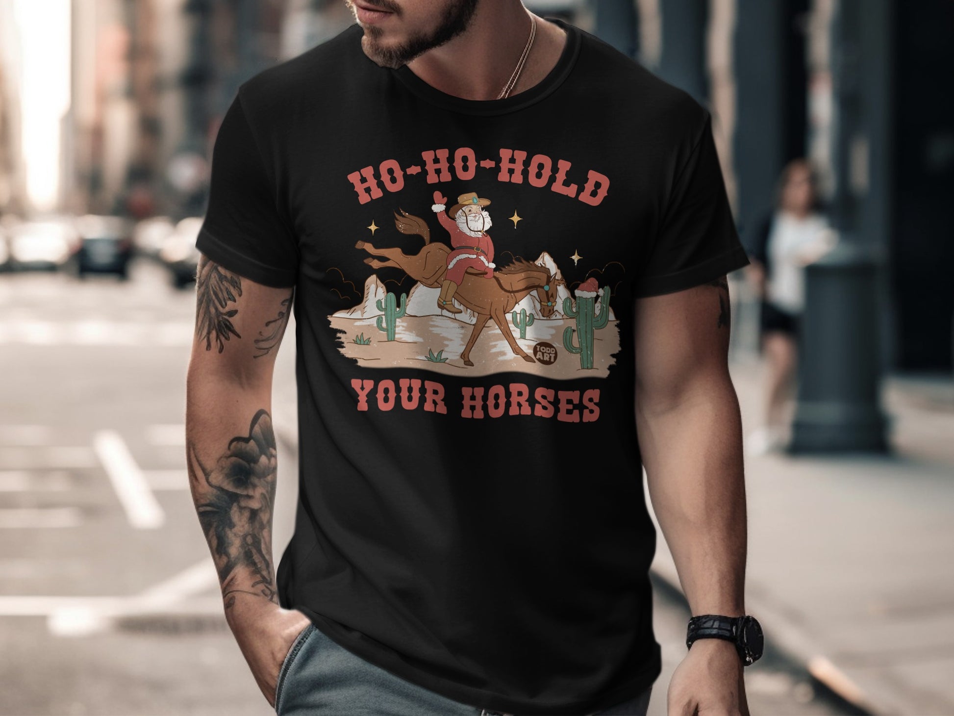 Ho-Ho-Hold Your Horses Christmas Themed Shirt