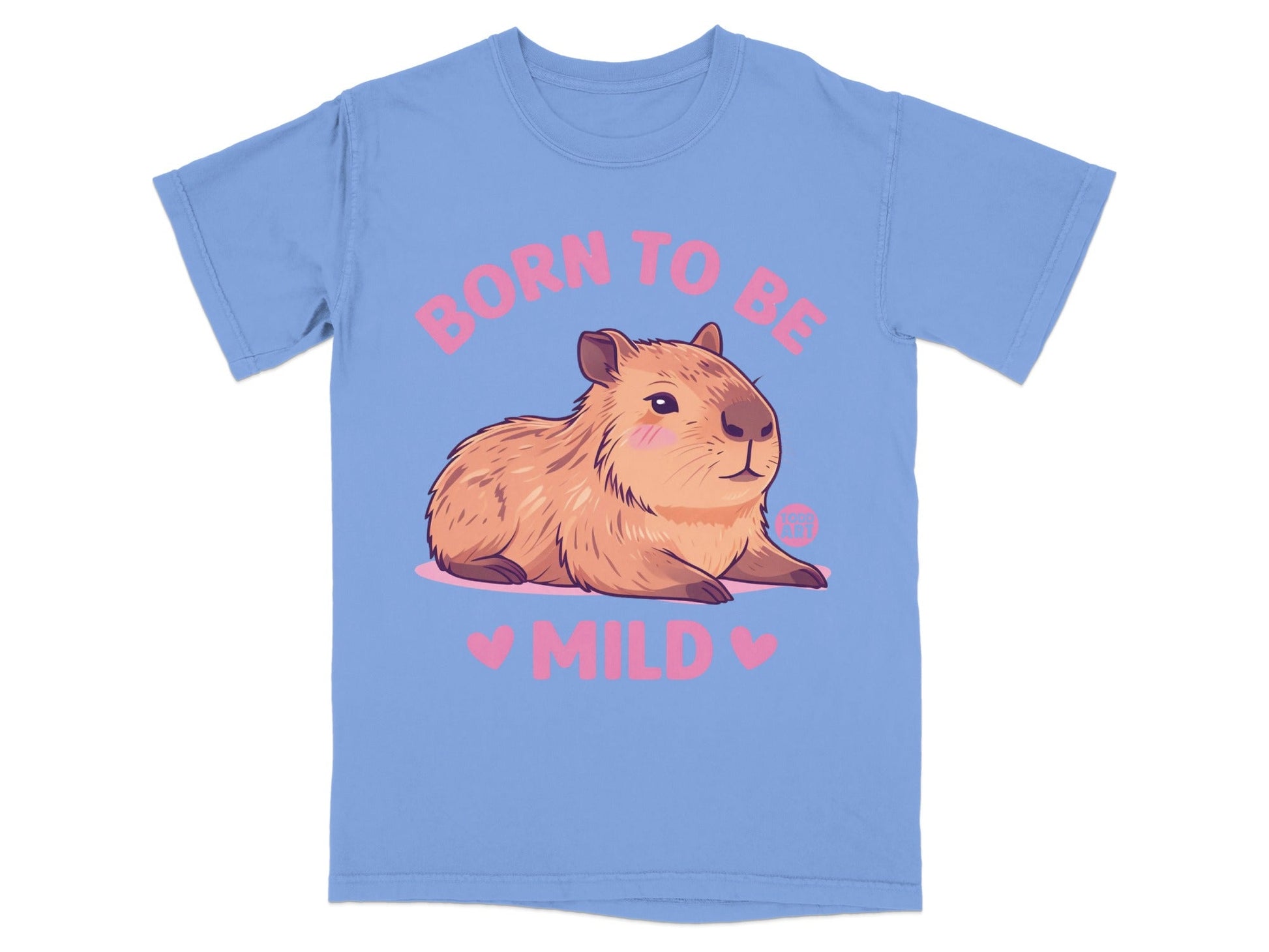 Born To Be Mild Capybara T-Shirt Casual Tee