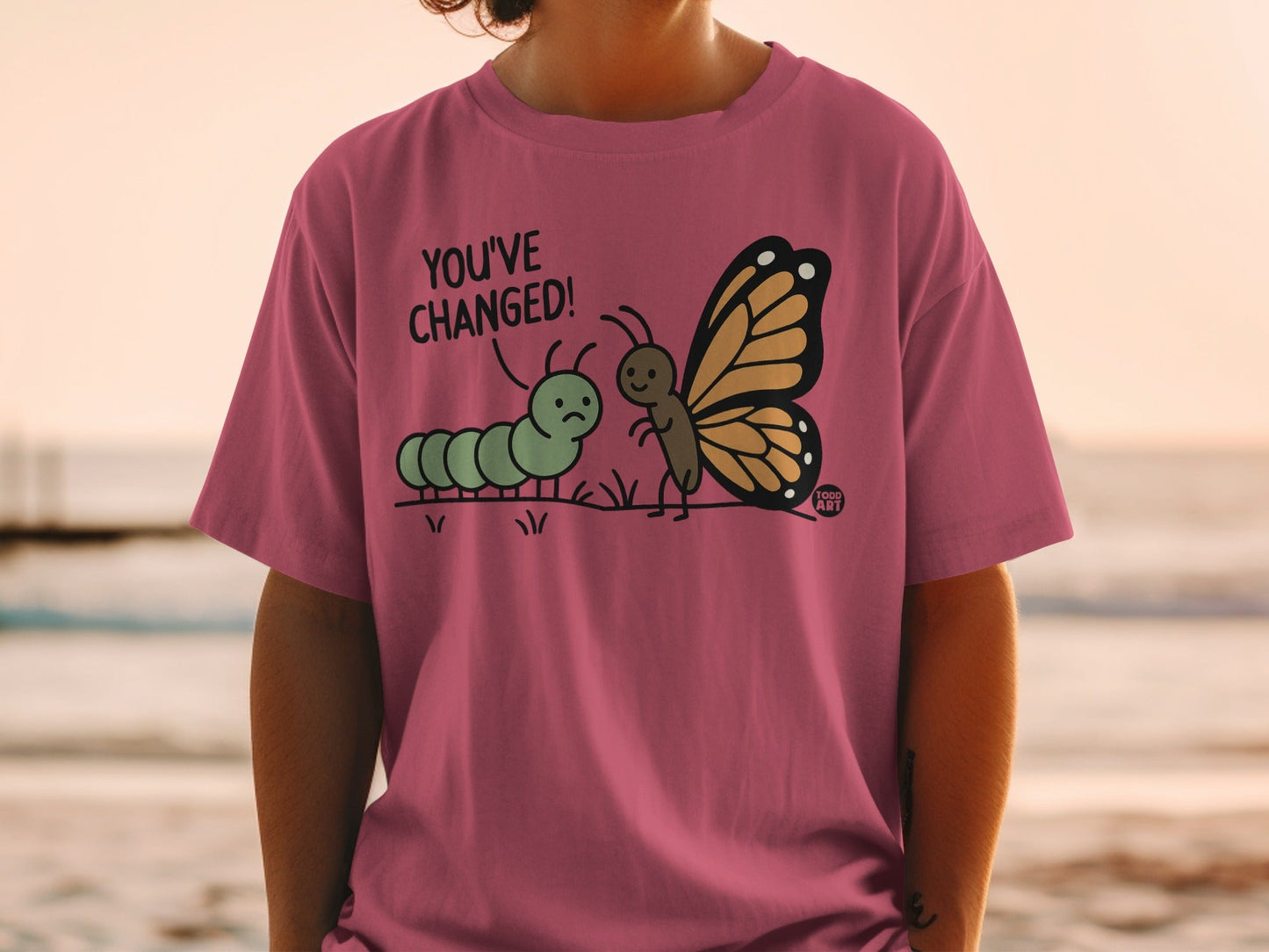 You've Changed Butterfly Caterpillar Graphic T-Shirt