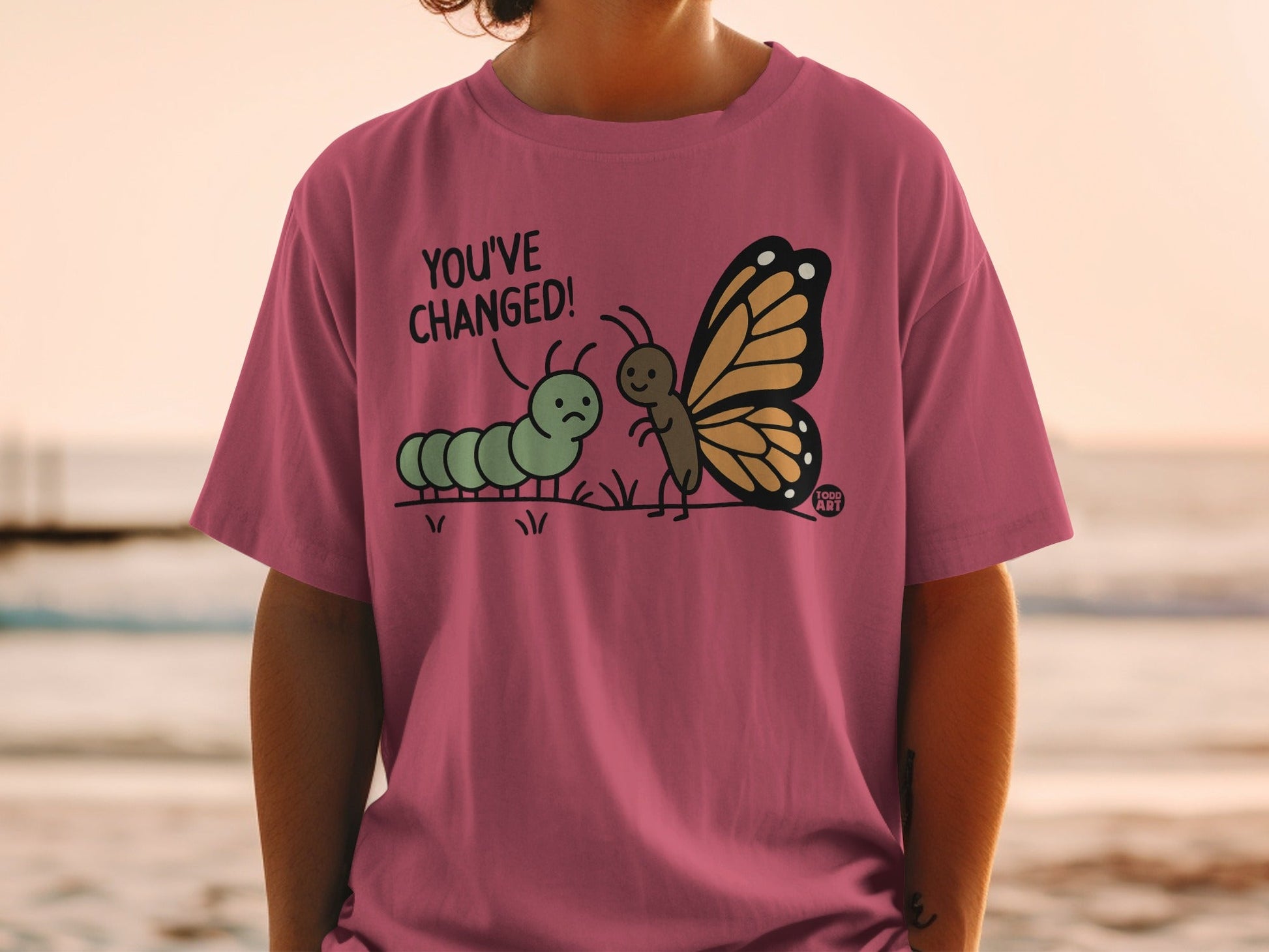 You've Changed Butterfly Caterpillar Graphic T-Shirt