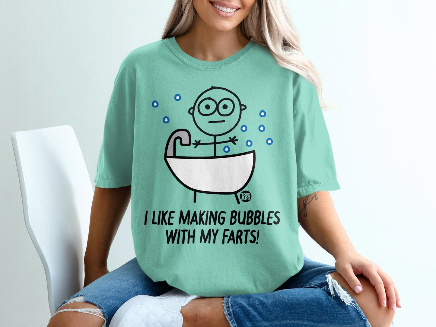 I Like Making Bubbles With My Farts Graphic Tee