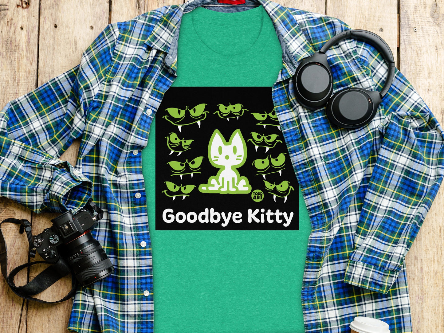 Funny Goodbye Kitty T-Shirt with Cool Cat Design