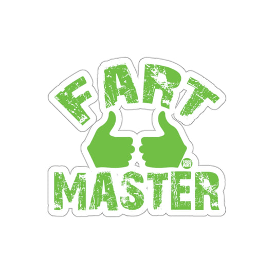 Fart Master Thumbs Up Humorous Sticker