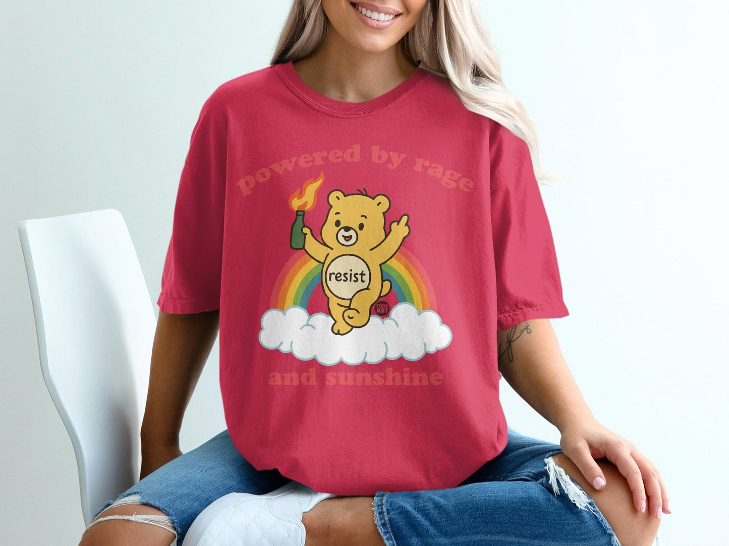Powered by Rage and Sunshine Resist T-Shirt