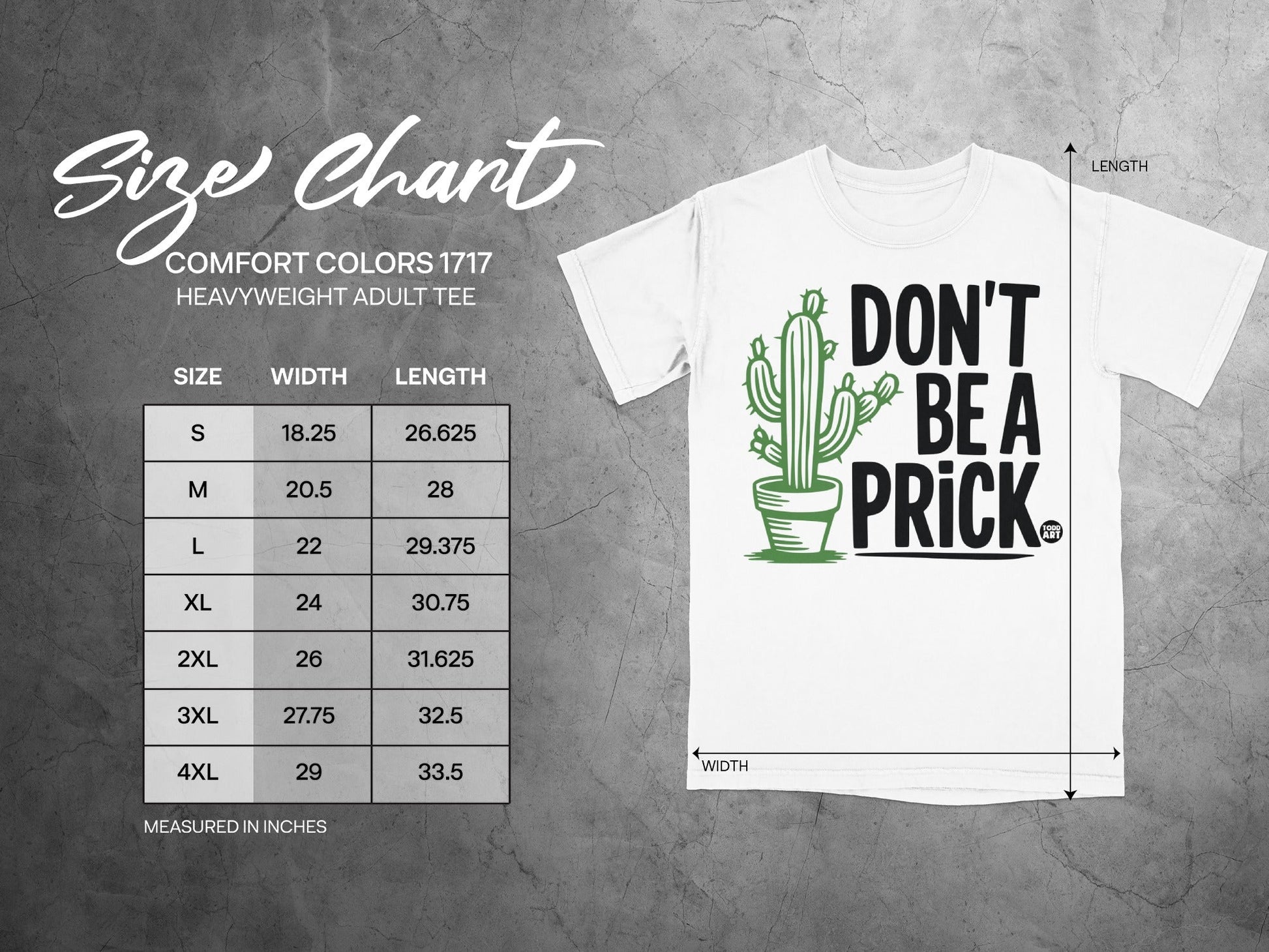 Don't Be a Prick Graphic Tee Heavyweight Adult Shirt