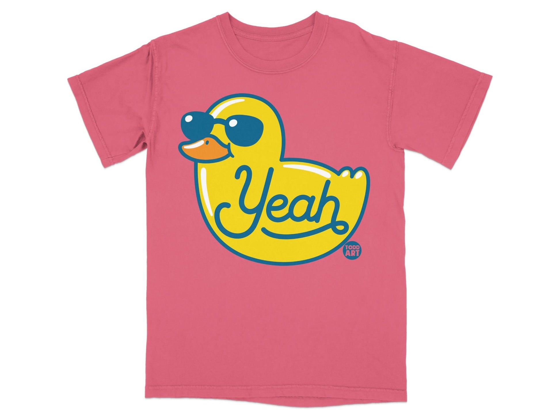 Cool Yellow Duck with Yeah Graphic T-Shirt