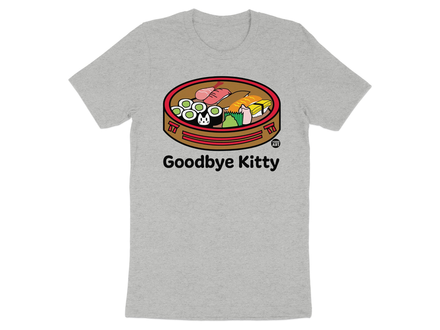 Goodbye Kitty Sushi Bowl Graphic T-shirt