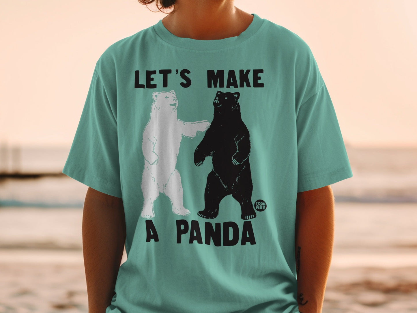 Let's Make A Panda Funny Bear Graphic T-Shirt