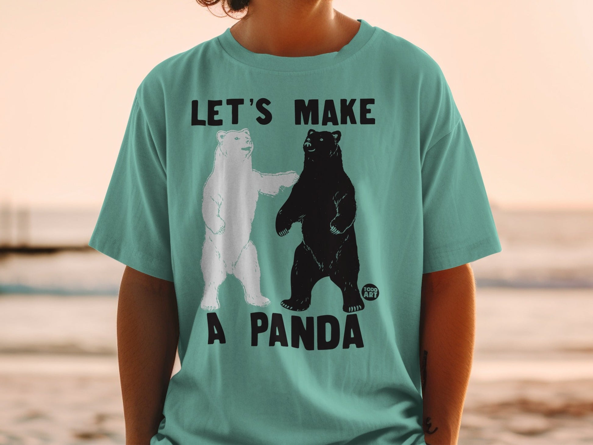 Let's Make A Panda Funny Bear Graphic T-Shirt