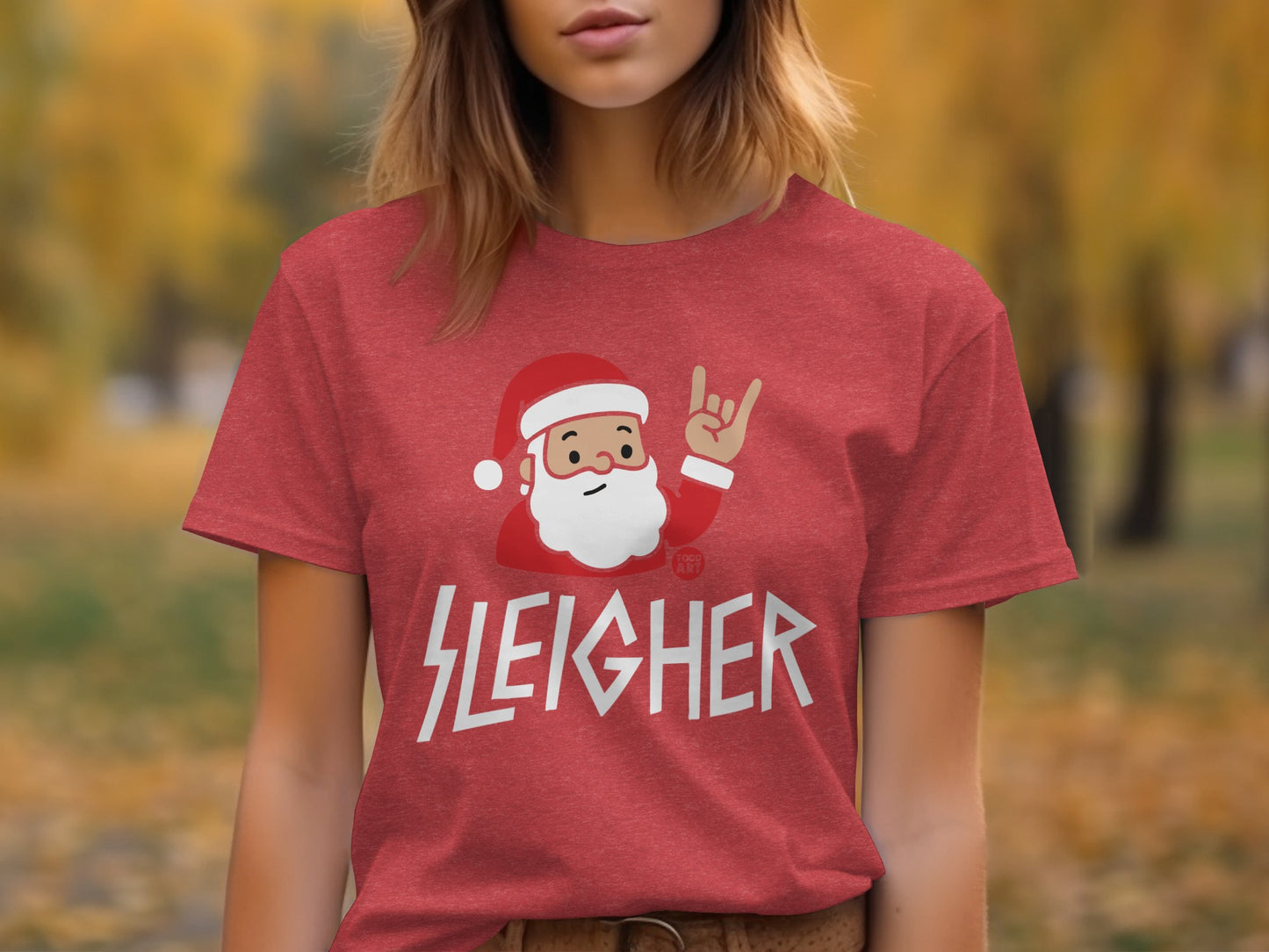 Funny Santa Sleigher Christmas Holiday Graphic T-Shirt