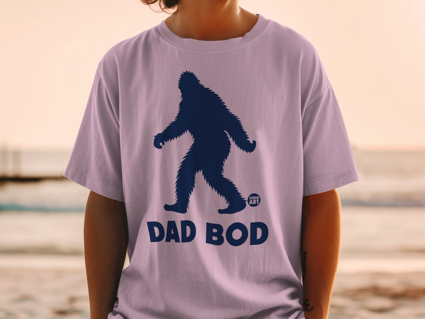 Funny Dad Bod Bigfoot Graphic T-Shirt