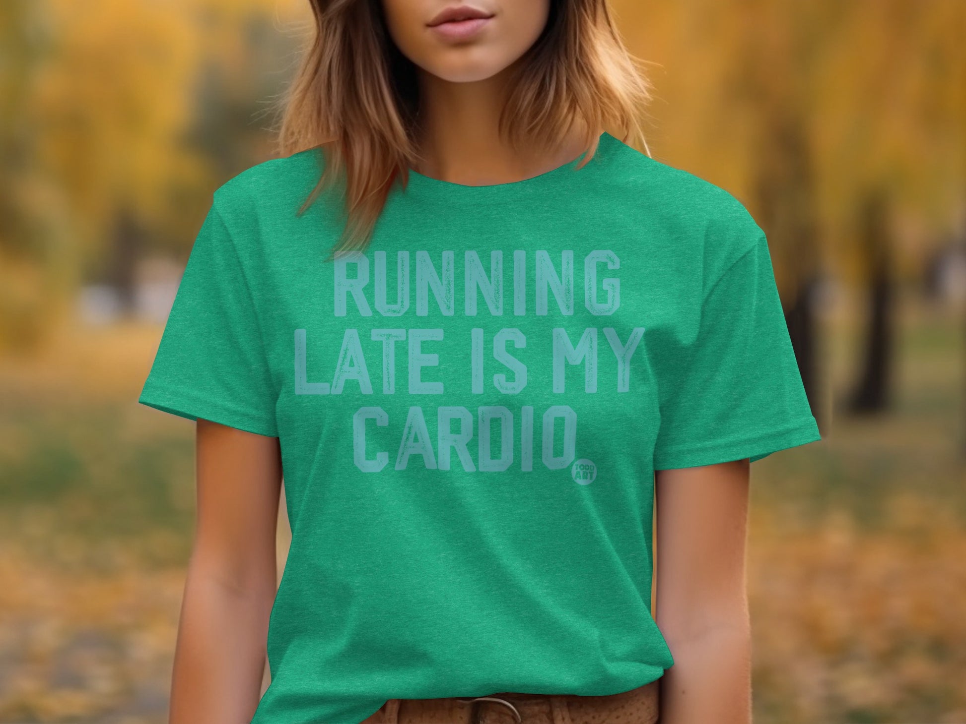 Running Late Is My Cardio Graphic Tee Product