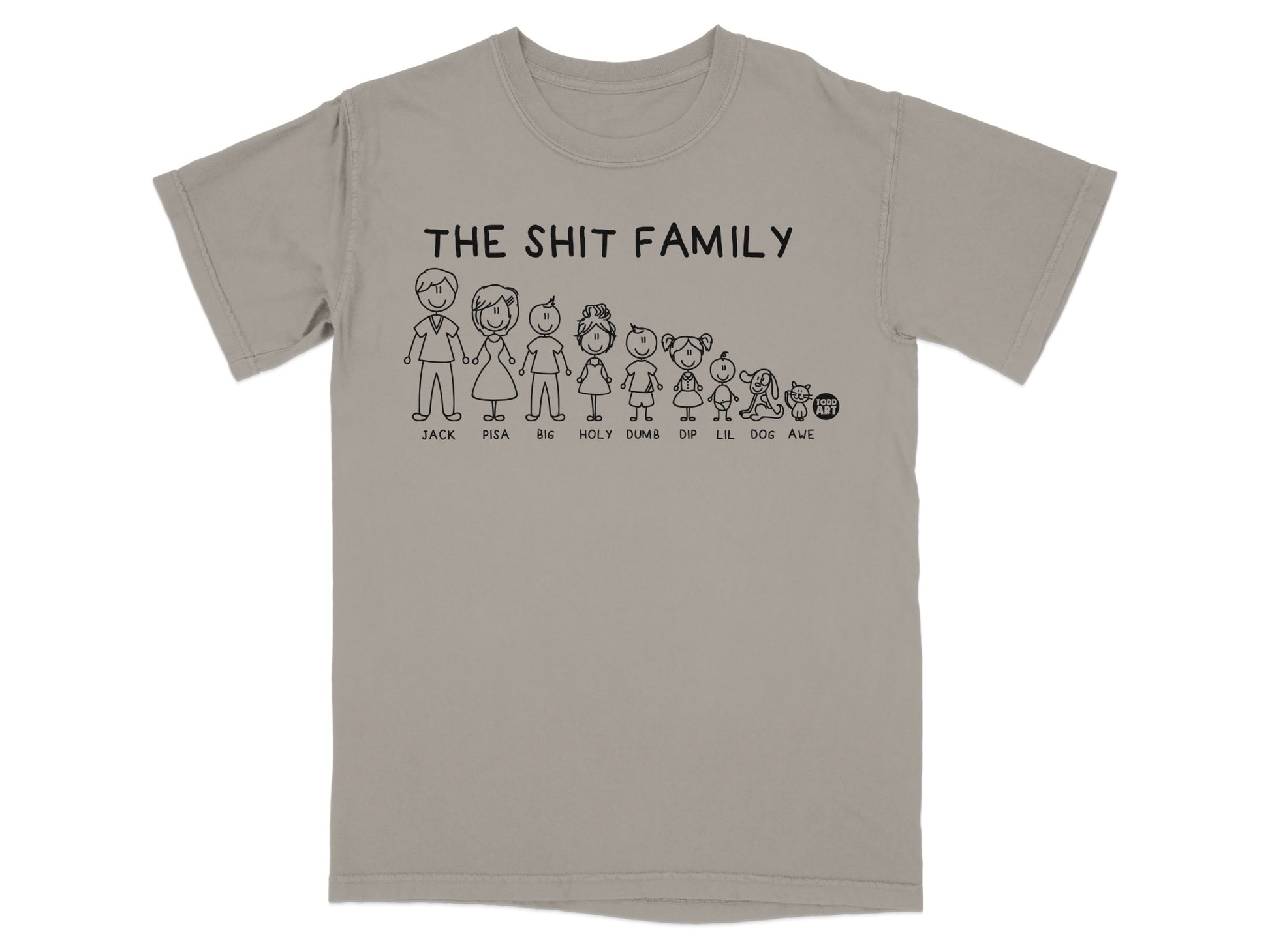 THE SHIT FAMILY Stick Figure Funny Character product type