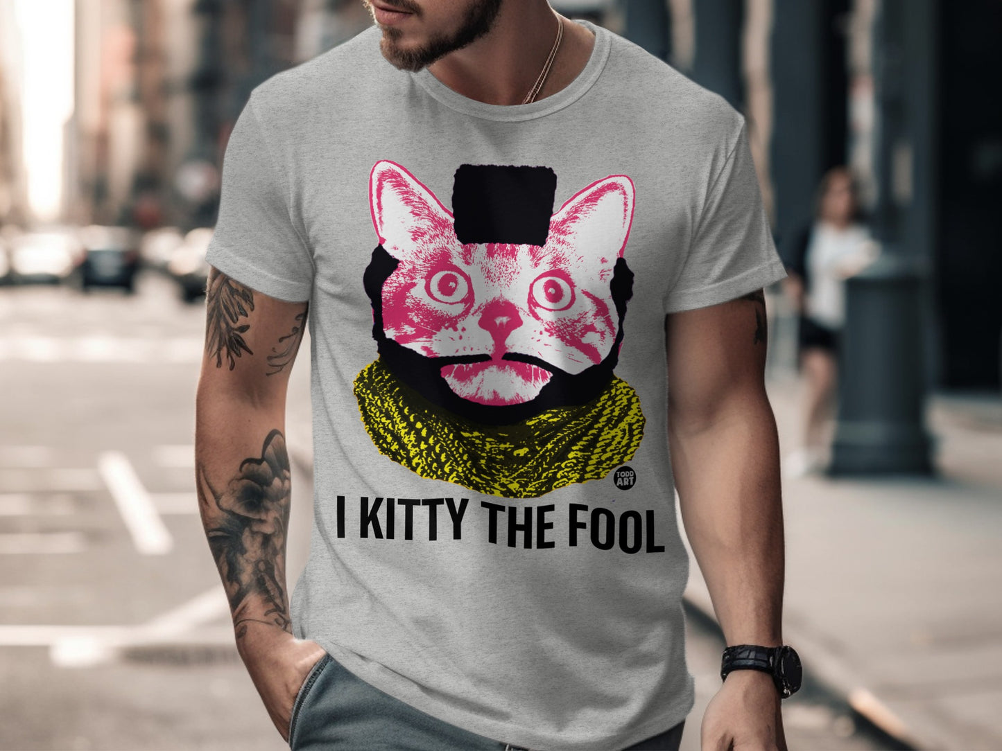I Kitty The Fool Cat Graphic T-Shirt for Cat Lovers