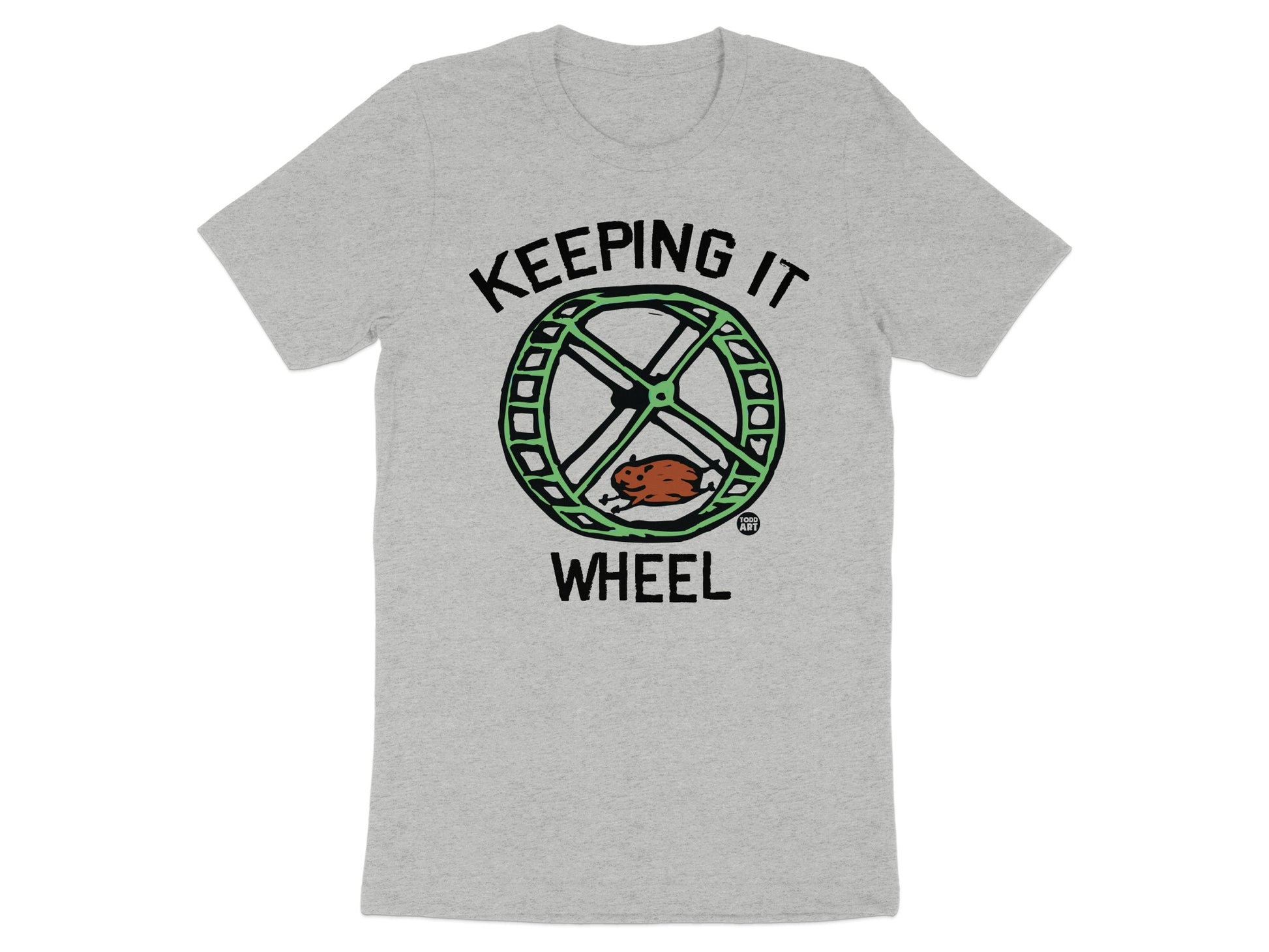 Keeping It Wheel Hamster Graphic T-Shirt