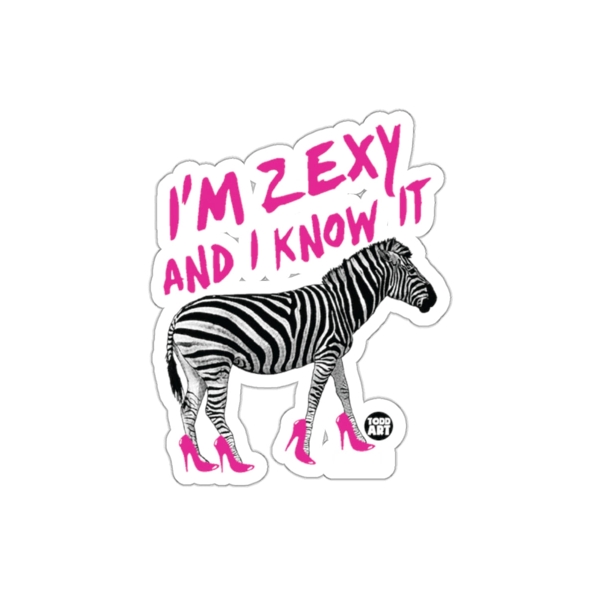 I'm Zexy and I Know It Fun Animal Sticker Product