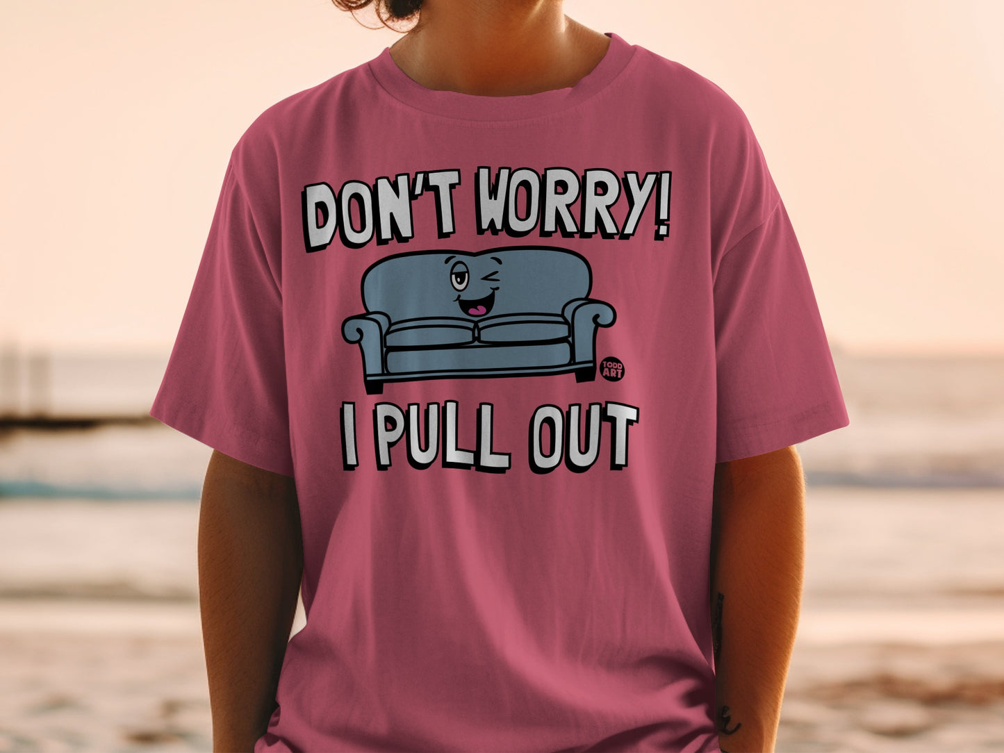 Don't Worry I Pull Out Funny Sofa Cartoon product type