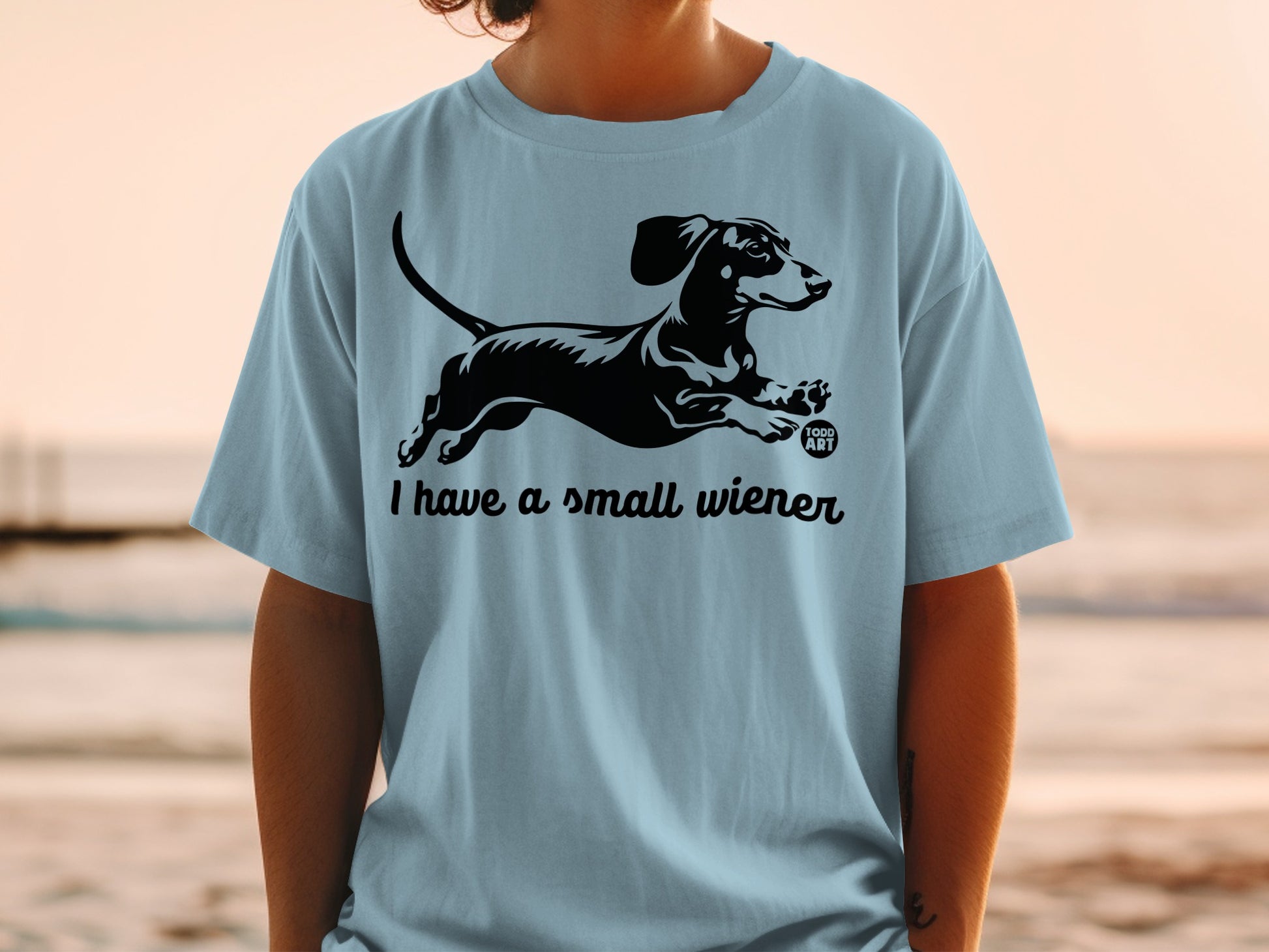 I Have a Small Wiener Dachshund Graphic T-shirt