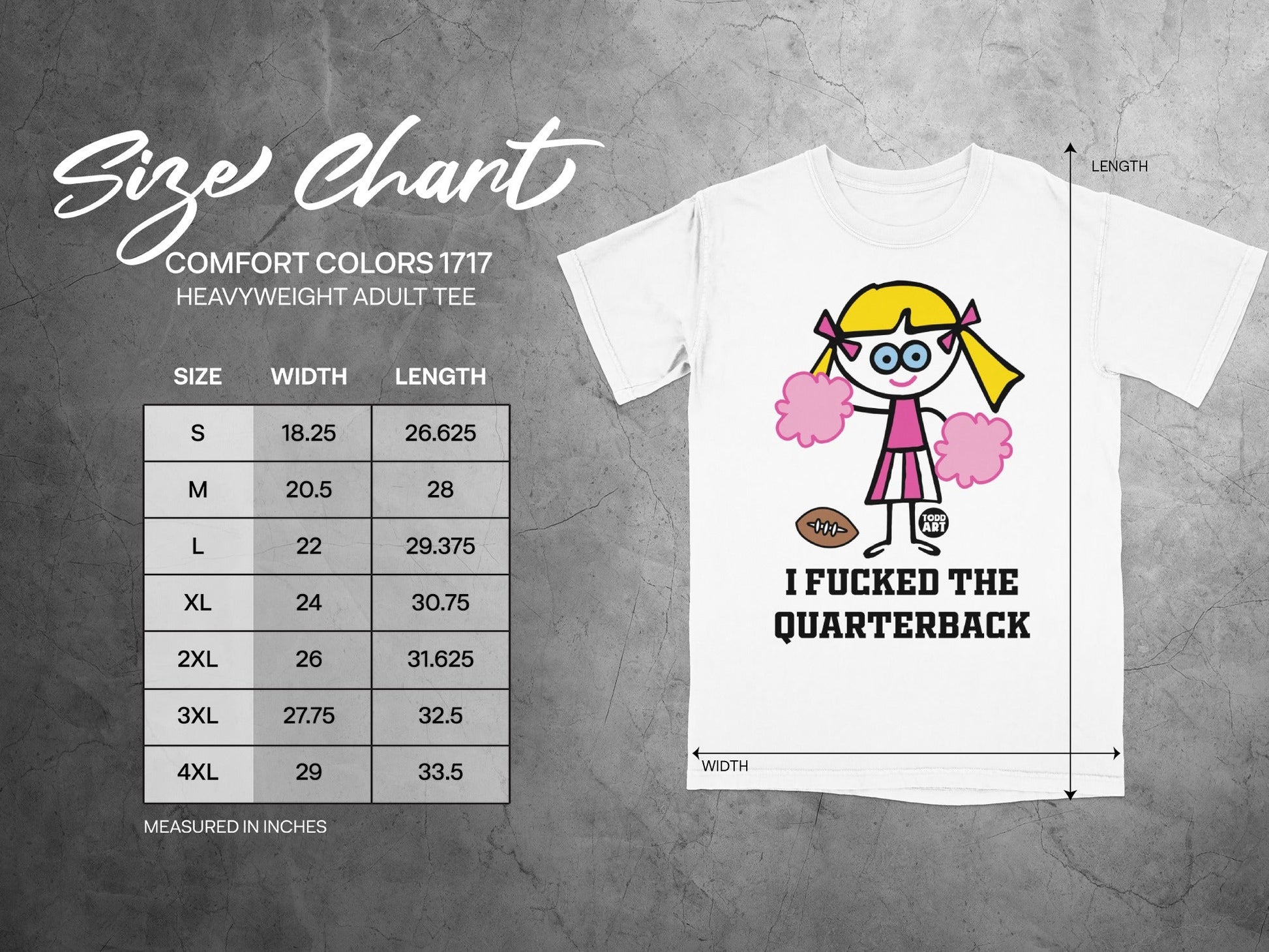 I Fucked The Quarterback Heavyweight Adult Tee