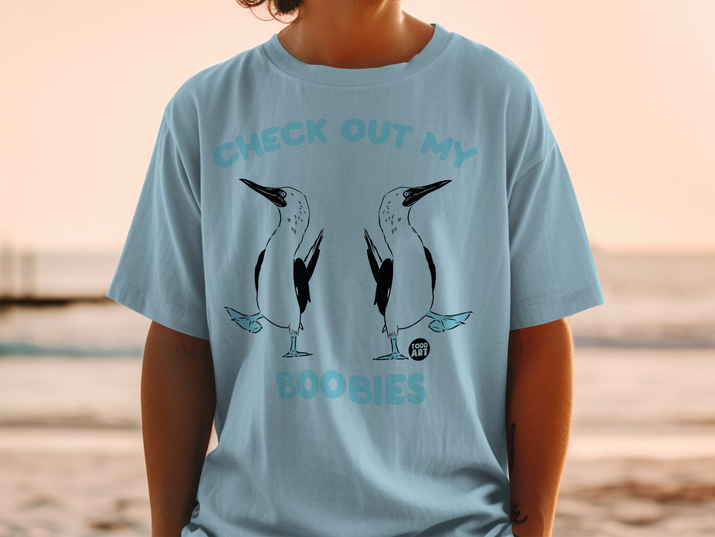 Check Out My Boobies Todd Art Graphic T-shirt