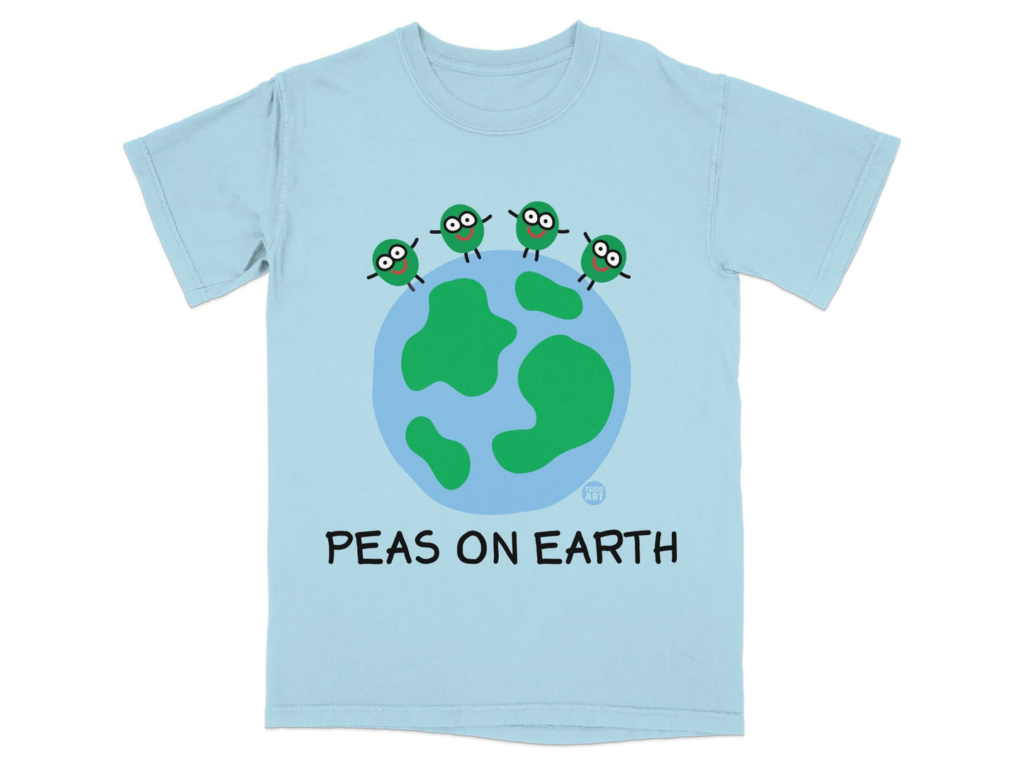 Peas On Earth Cute Pea Cartoon T-Shirt Perfect Gift
