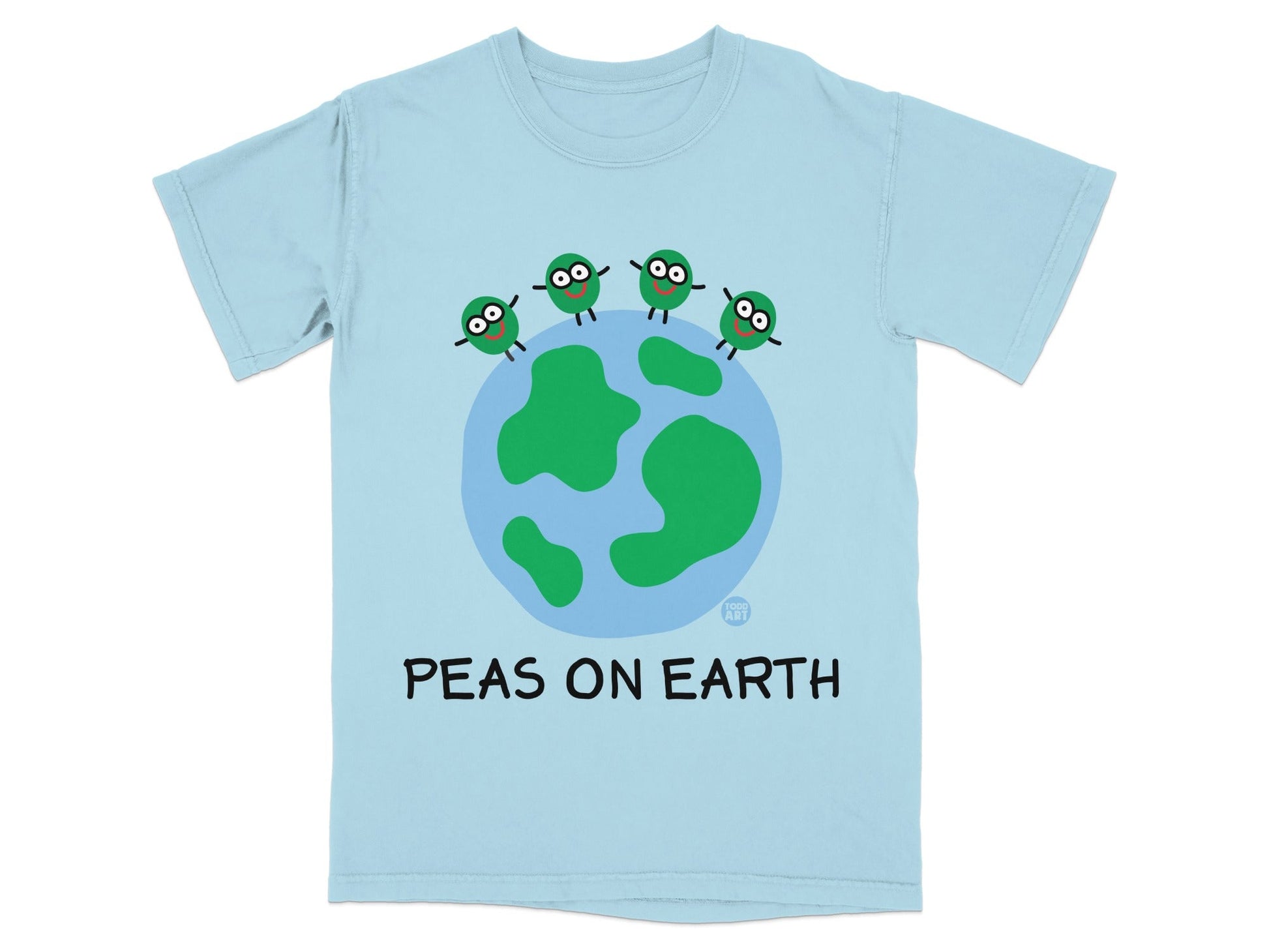 Peas On Earth Cute Pea Cartoon T-Shirt Perfect Gift