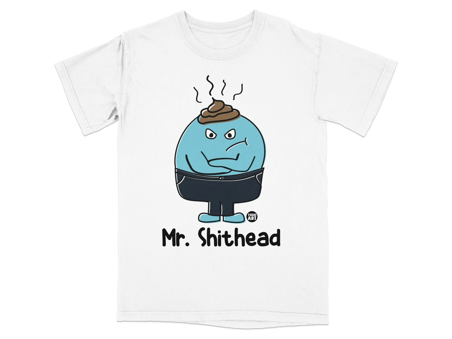 Mr. Shithead Graphic Tee for a Humorous Look