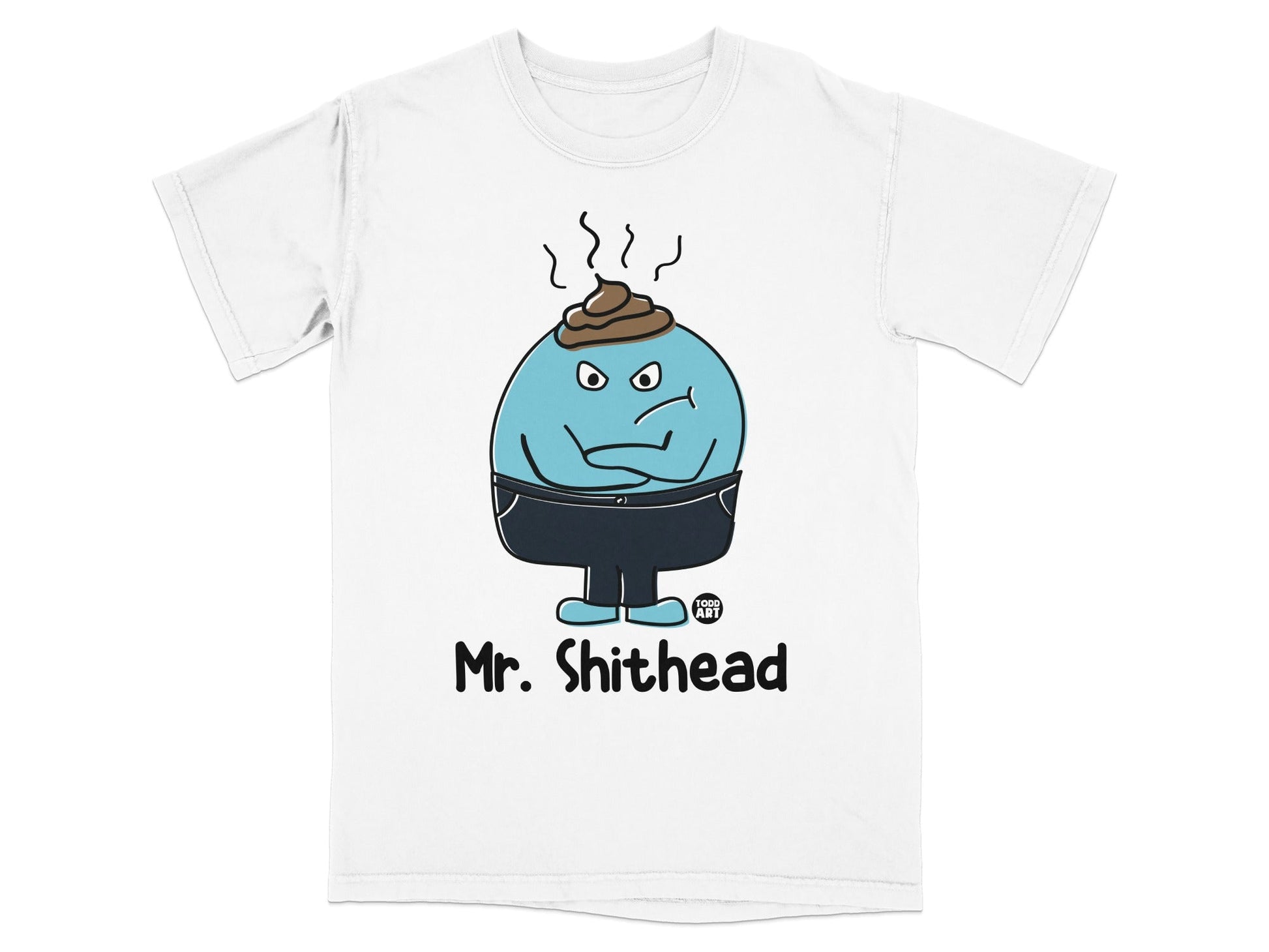 Mr. Shithead Graphic Tee for a Humorous Look
