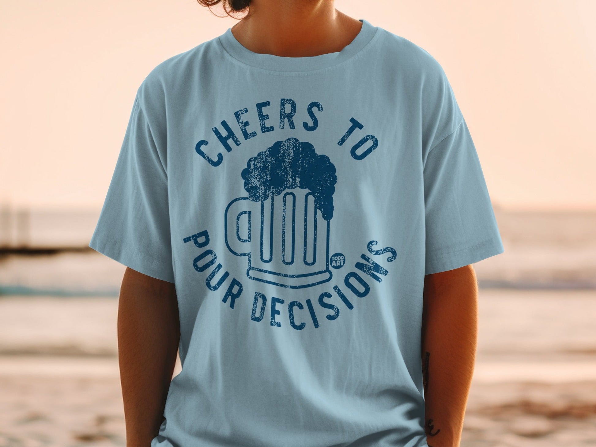 Cheers To Pour Decisions Graphic T-shirt