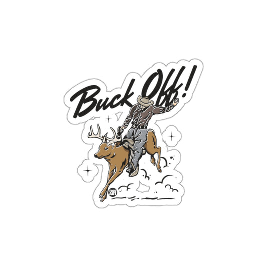 Buck Off Rider on Bucking Animal Sticker