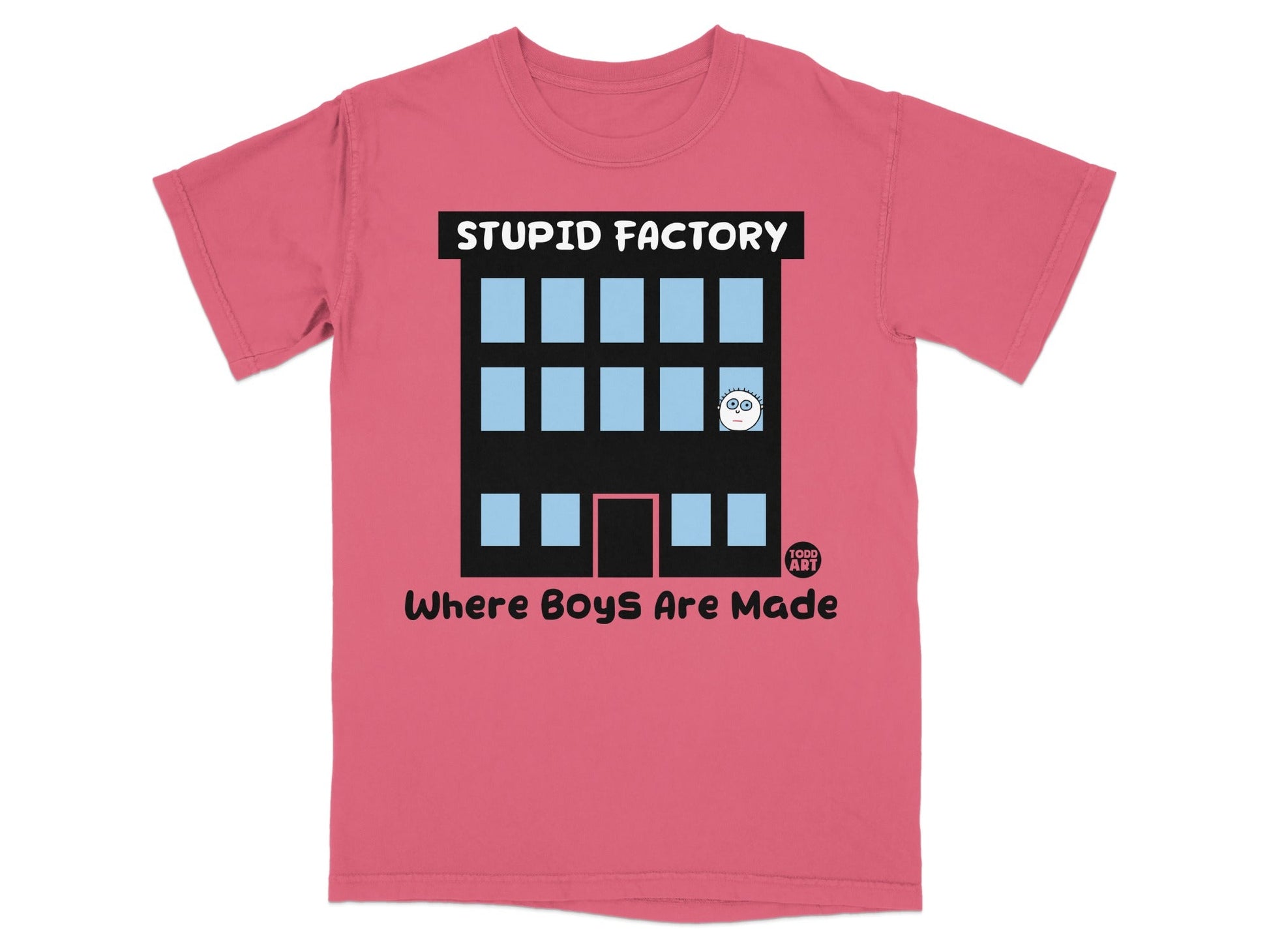 Stupid Factory Where Boys Are Made Graphic T-Shirt