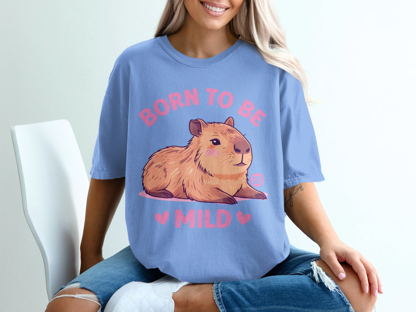 Born to Be Mild Capybara Graphic T-Shirt