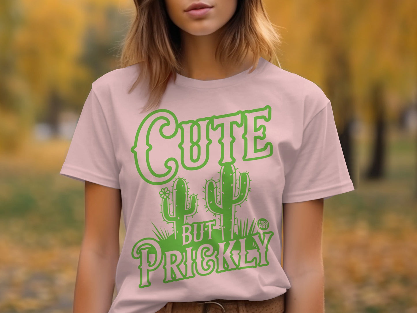 Cute but Prickly Cactus Graphic T-Shirt