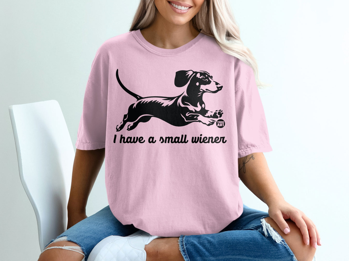 I Have a Small Wiener Funny Dachshund Graphic Shirt