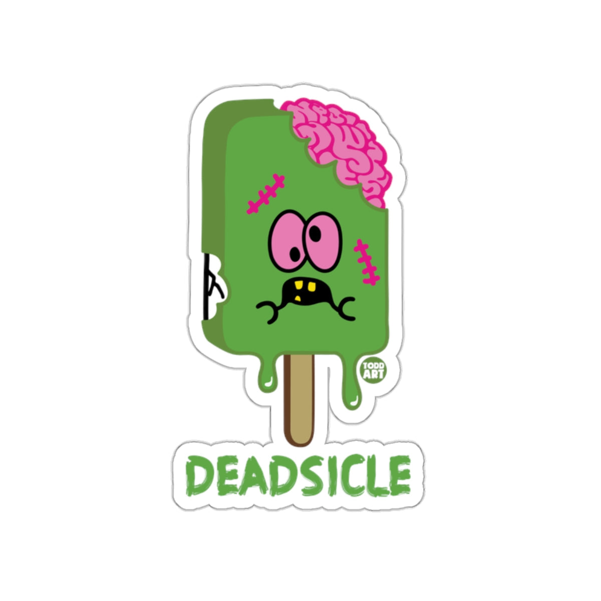 Deadsicle Zombie Ice Cream Funny Sticker Product