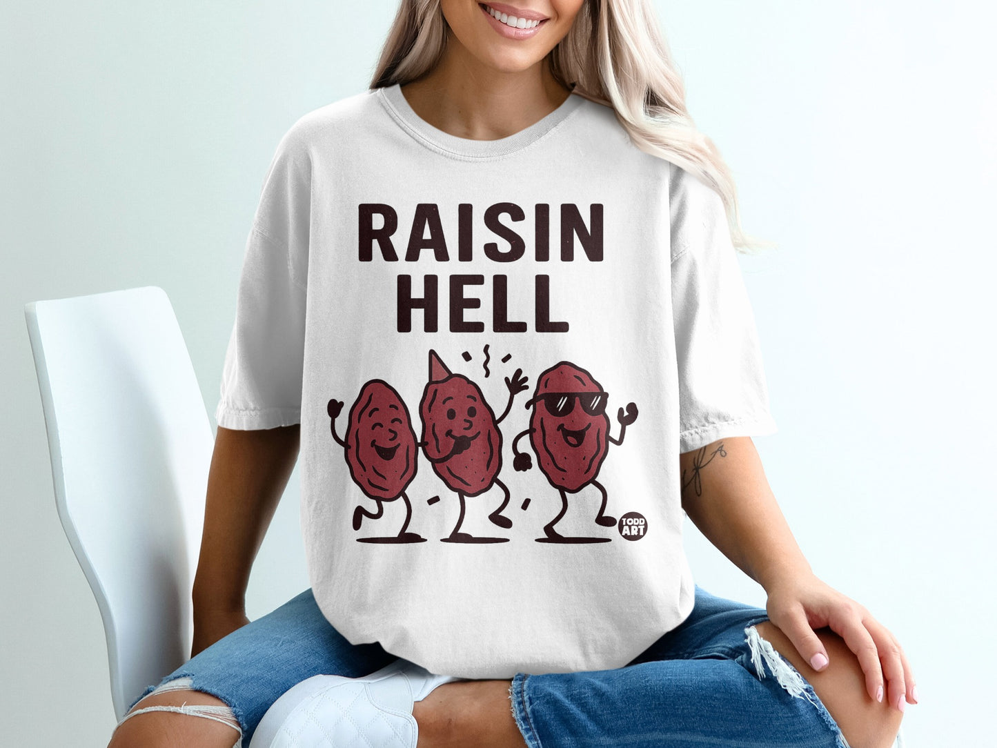RAISIN HELL Cartoon Raisins Funny Food Pun product type