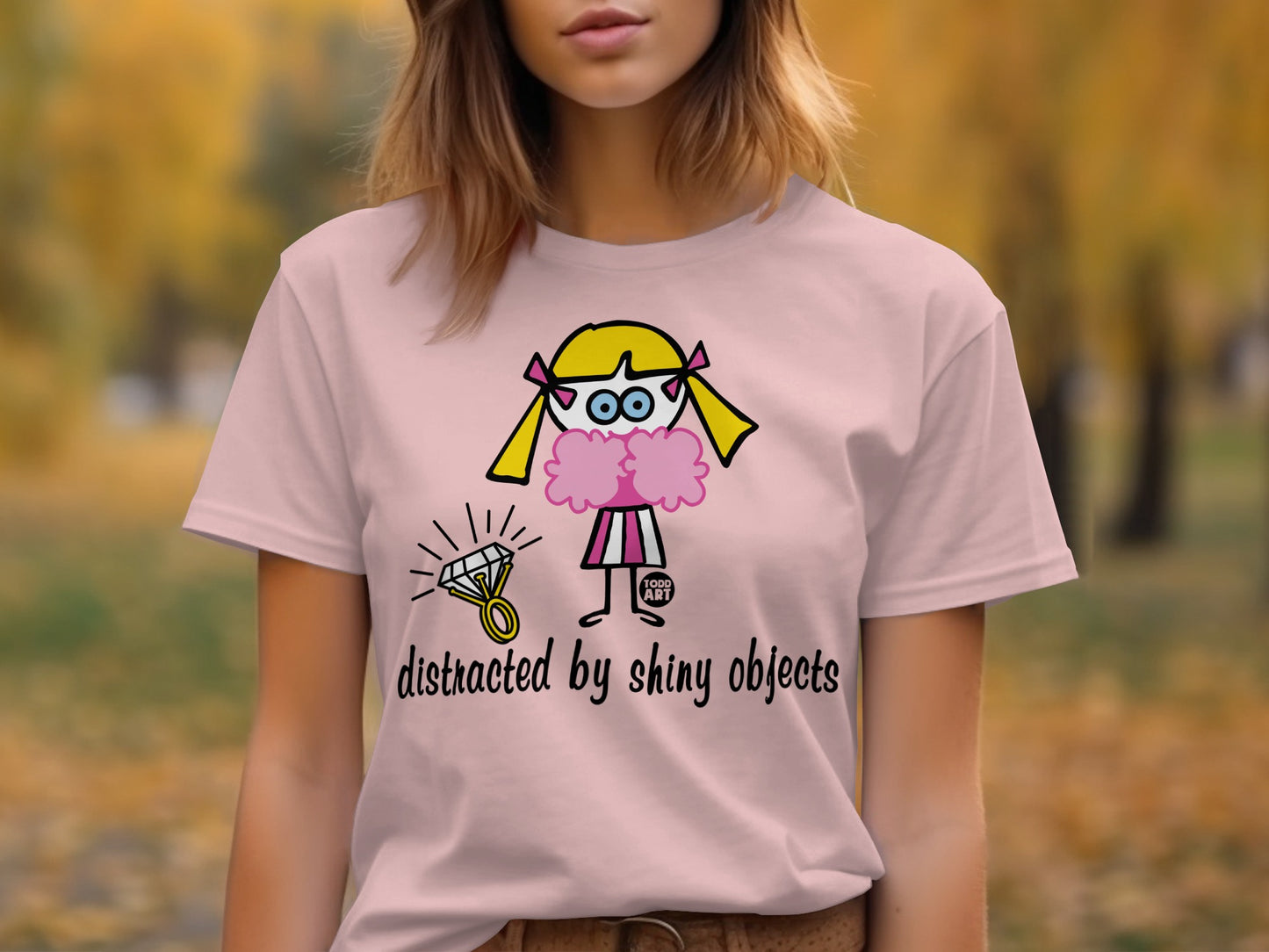 Distracted by Shiny Objects Graphic T-Shirt