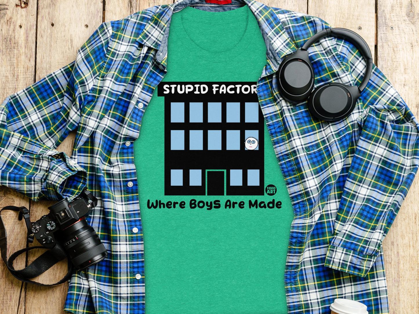 Stupid Factor Where Boys Are Made Graphic T-shirt